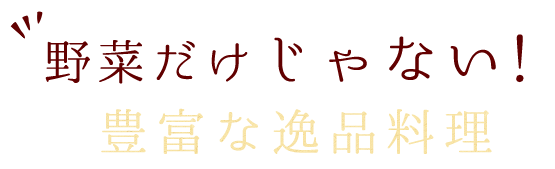 ＼野菜だけじゃない／